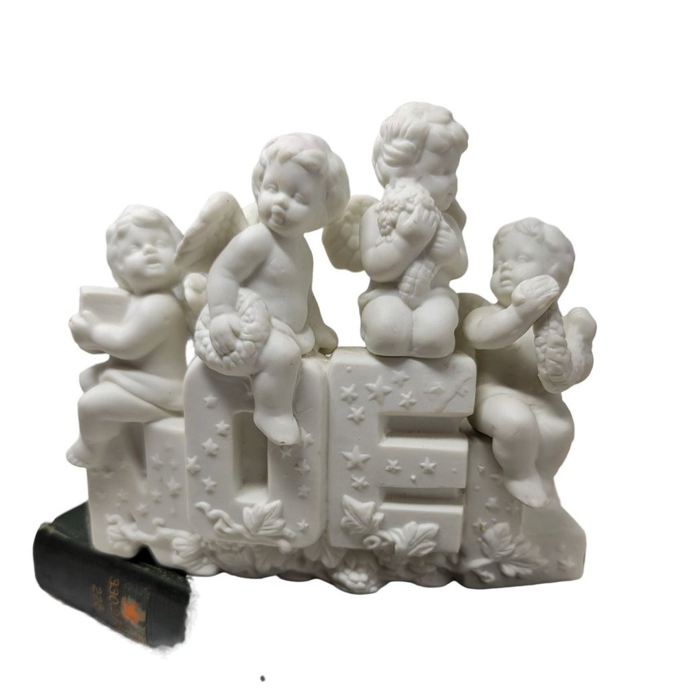 Sweet Angel 3 Candle Stick Holder Noel White